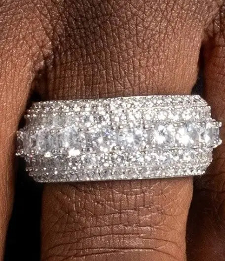 5 Row diamond ring