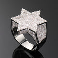 Moissanite Star Ring