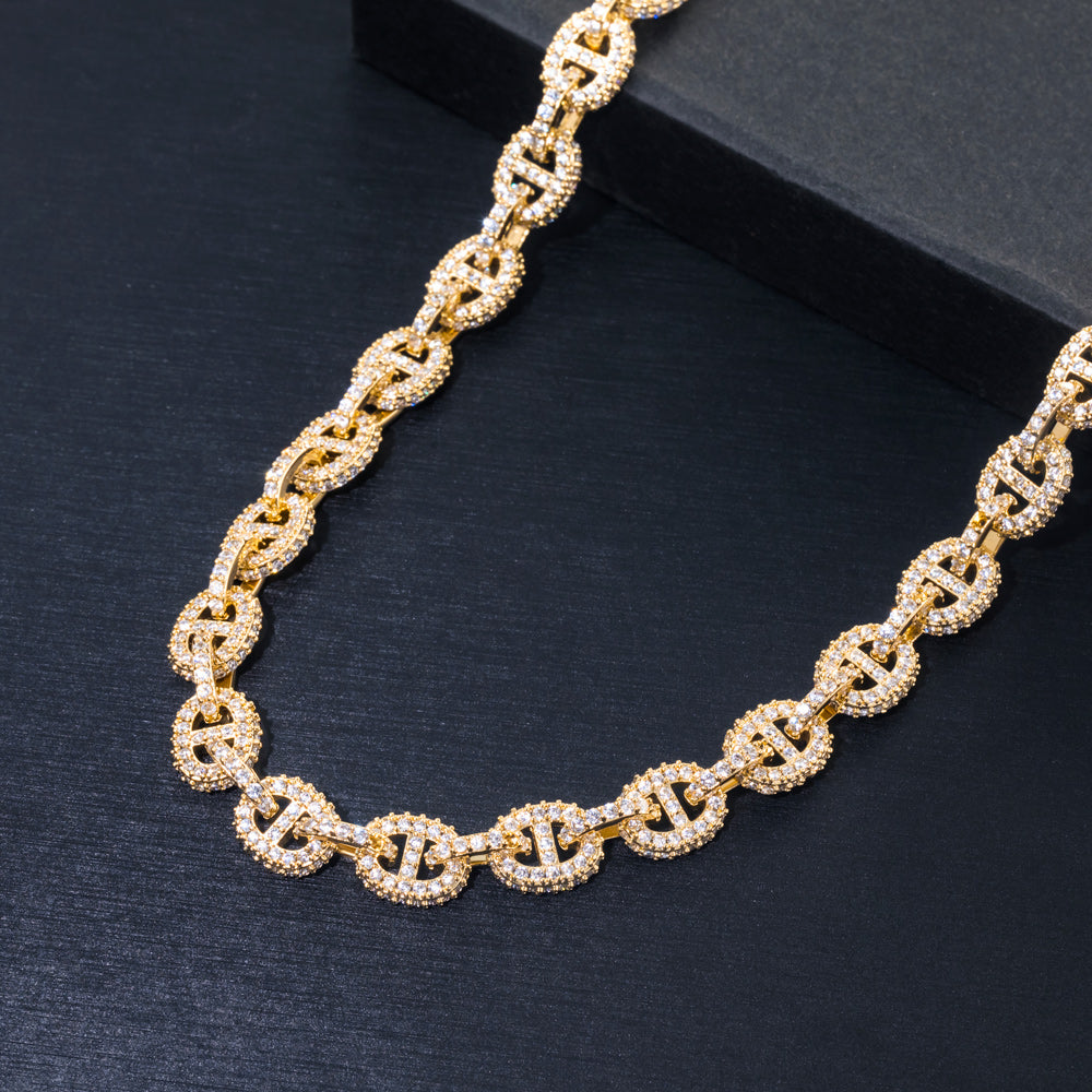 8mm Paved G-Link Necklace