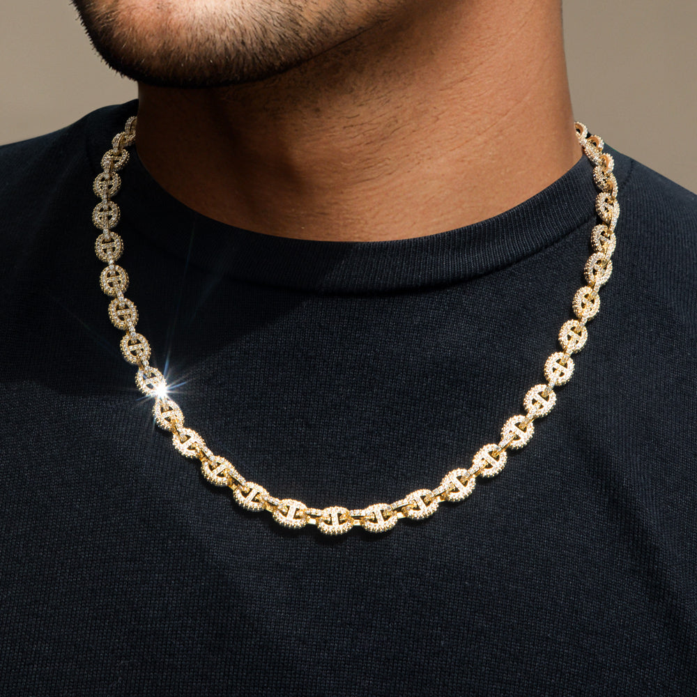 8mm Paved G-Link Necklace