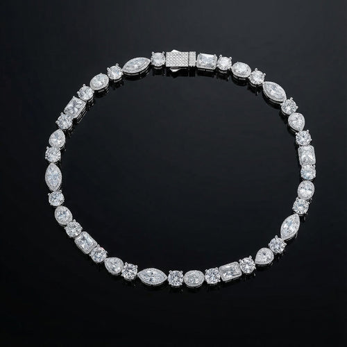 10mm Iced Out Multi Shaped Diamond Chain