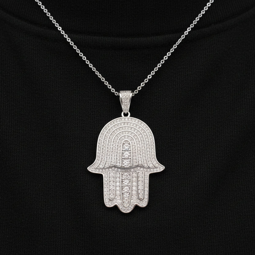 Moissanite 2.30 ctw Hamsa Pendant