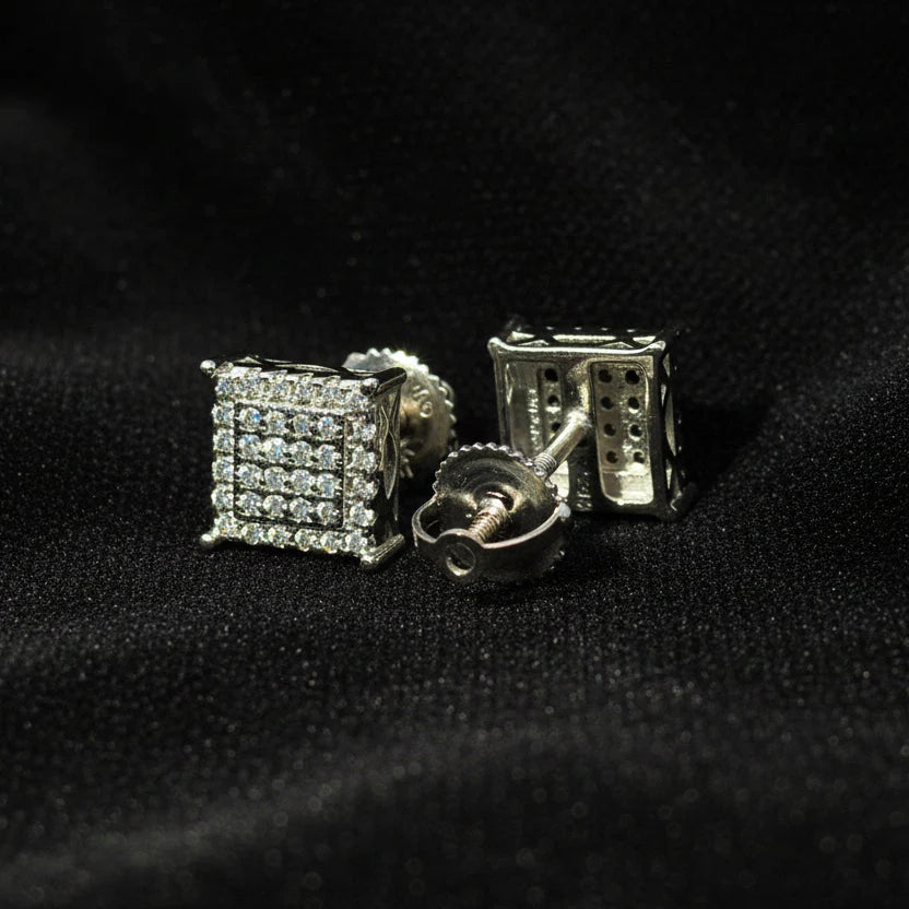 Moissanite 0.43 ctw Square Earrings