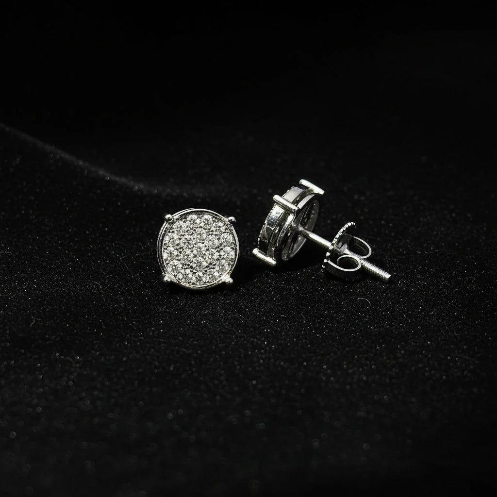 Moissanite 0.25 ctw Circle Earrings