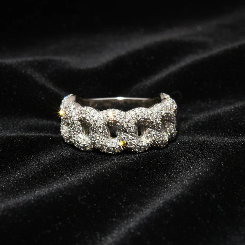 Moissanite 1.96 ctw Link Band Ring