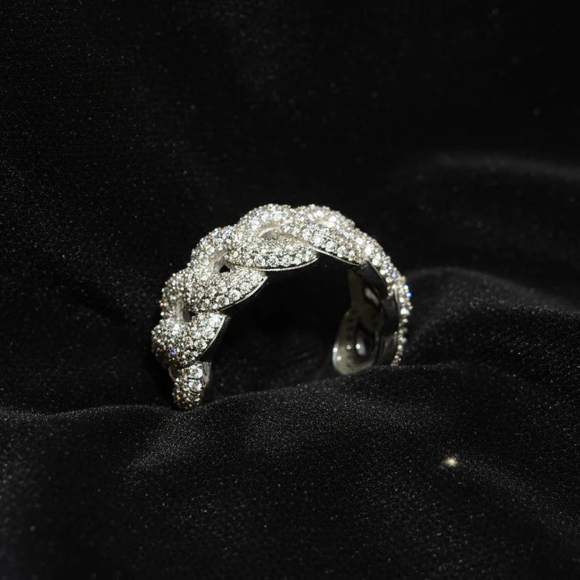 Moissanite 1.96 ctw Link Band Ring