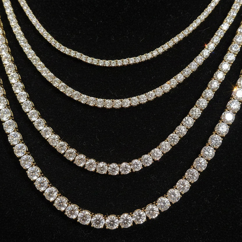 Moissanite tennis Chain 4mm
