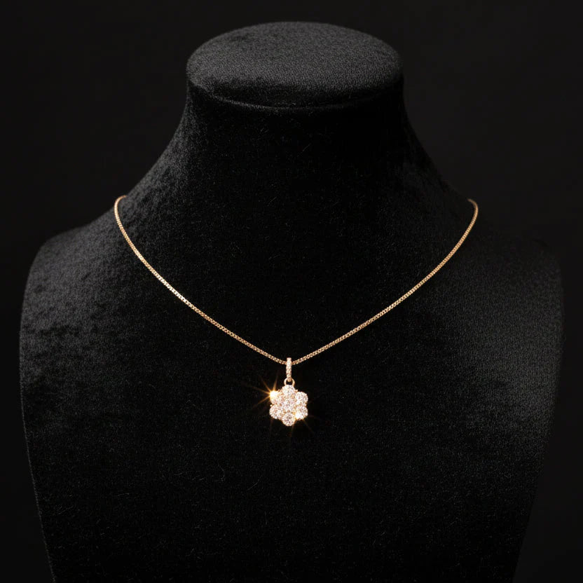 Moissanite 1.07 ctw Flower Pendant