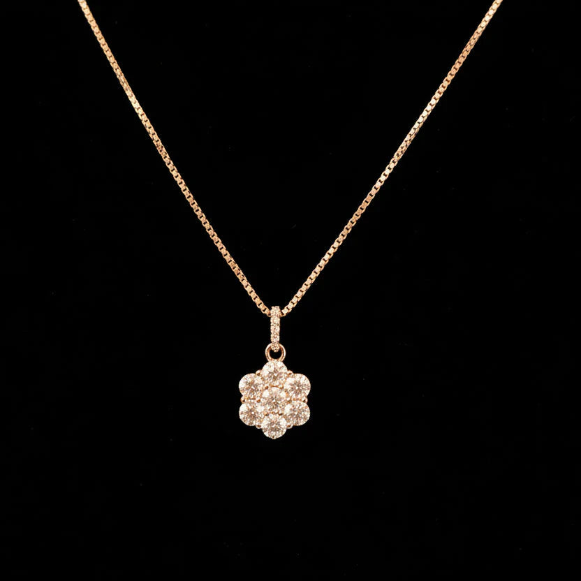 Moissanite 1.07 ctw Flower Pendant