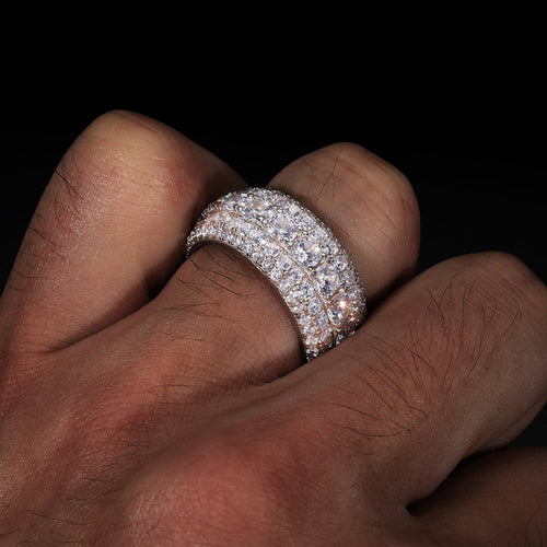 5 Row diamond ring
