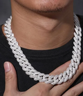20MM Rasied Pointers Cuban Chain