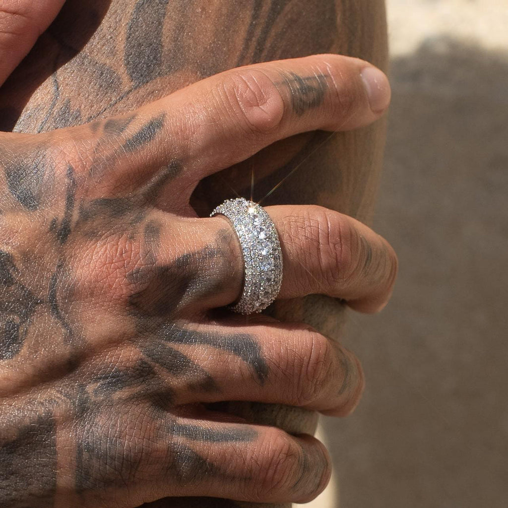 5 Row diamond ring
