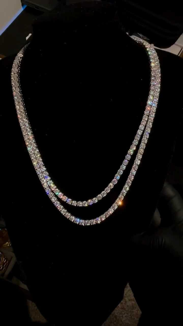 Moissanite tennis Chain 4mm