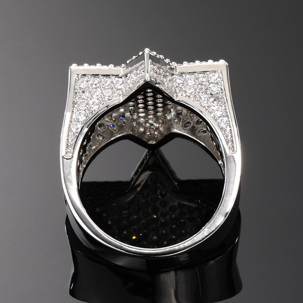 Moissanite Star Ring