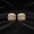 Moissanite 0.65 ctw Square Earring