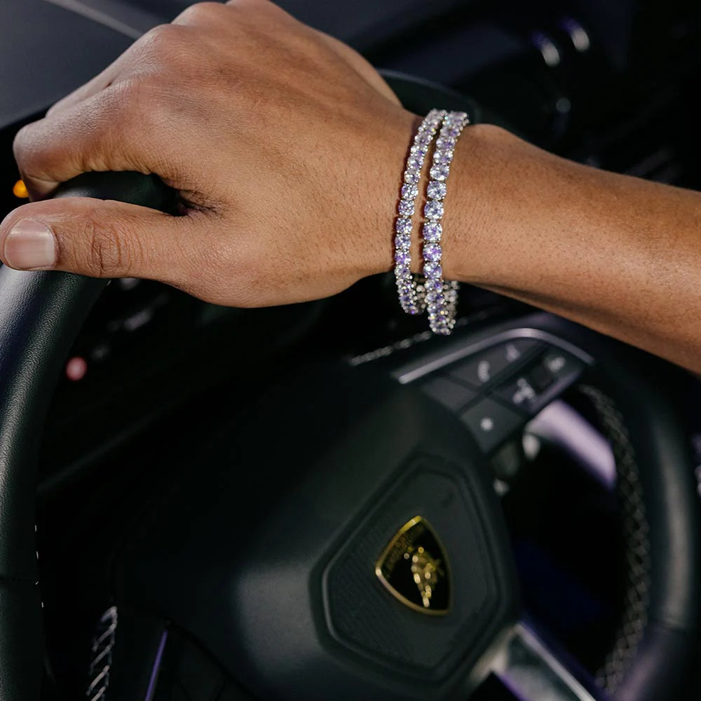 Moissanite Tennis Bracelet 14K Gold