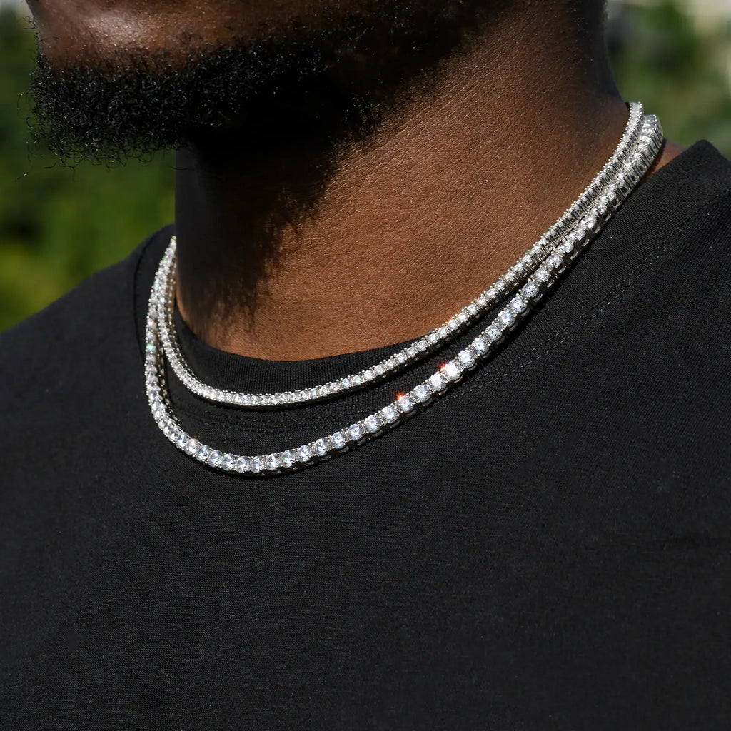 Moissanite tennis Chain 4mm