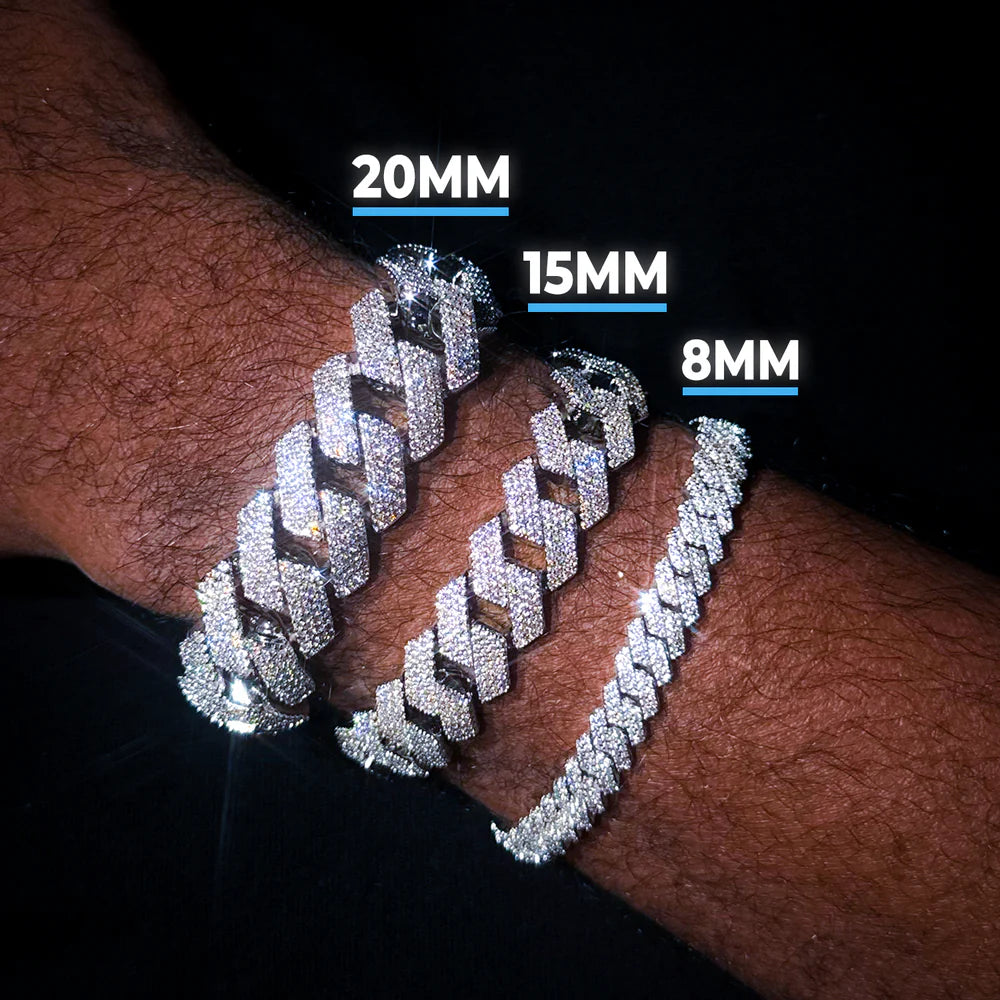 Moissanite 3.32 ctw Cuban Link Bracelet 10mm