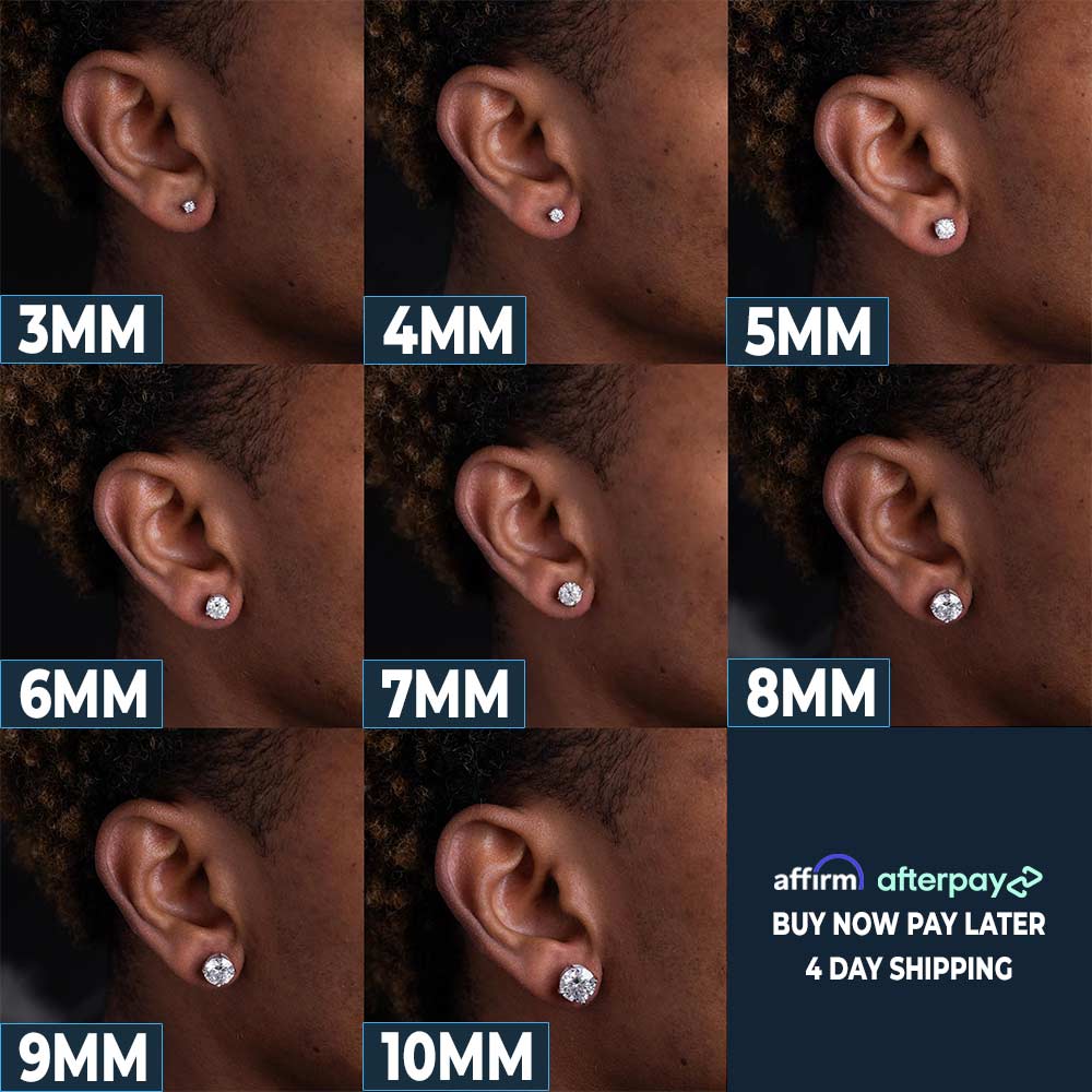 VVS Moissanite Stud Earrings