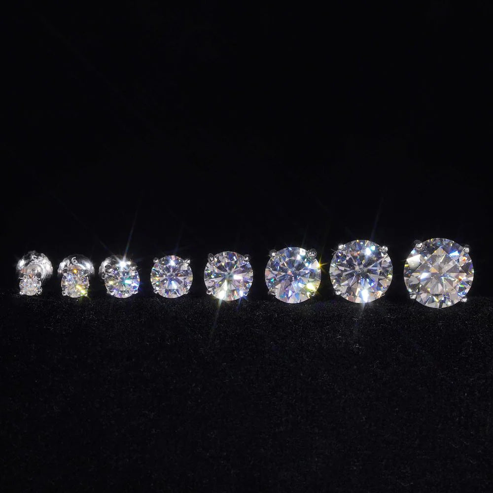 VVS Moissanite Stud Earrings