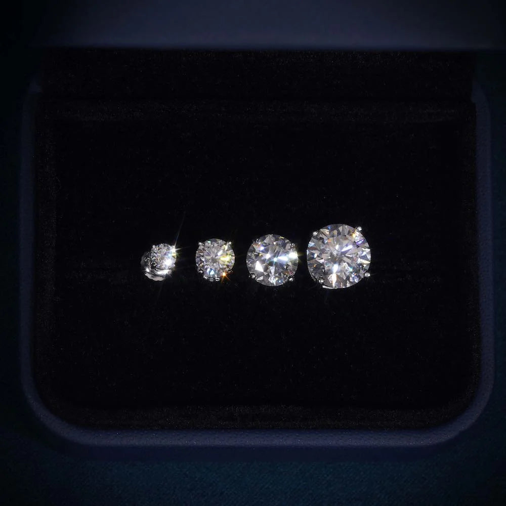 VVS Moissanite Stud Earrings