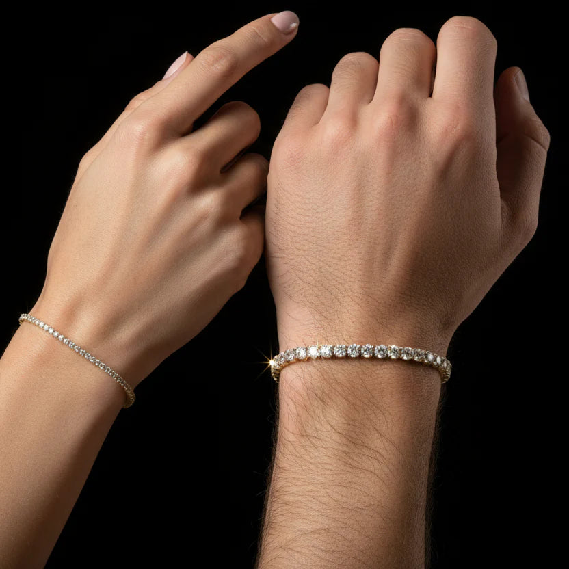 925 Silver Moissanite Tennis Bracelet 3mm