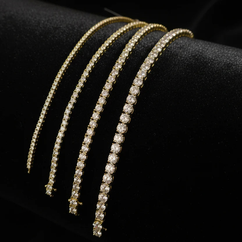 925 Silver Moissanite Tennis Bracelet 3mm