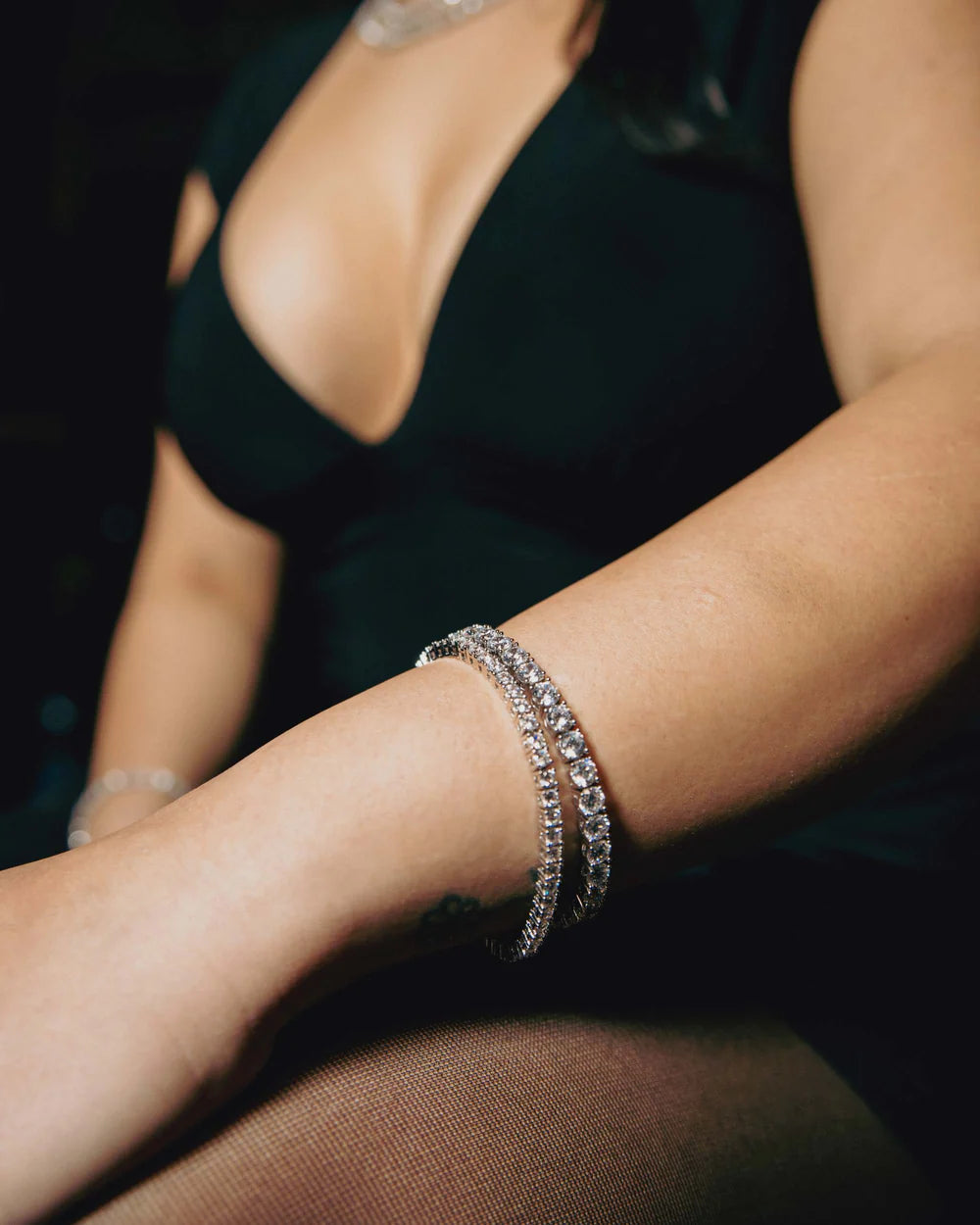 Moissanite Tennis Bracelet 14K Gold